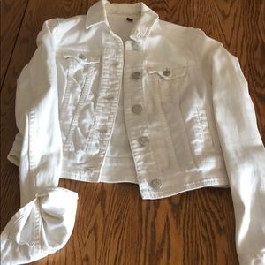White jean jacket!